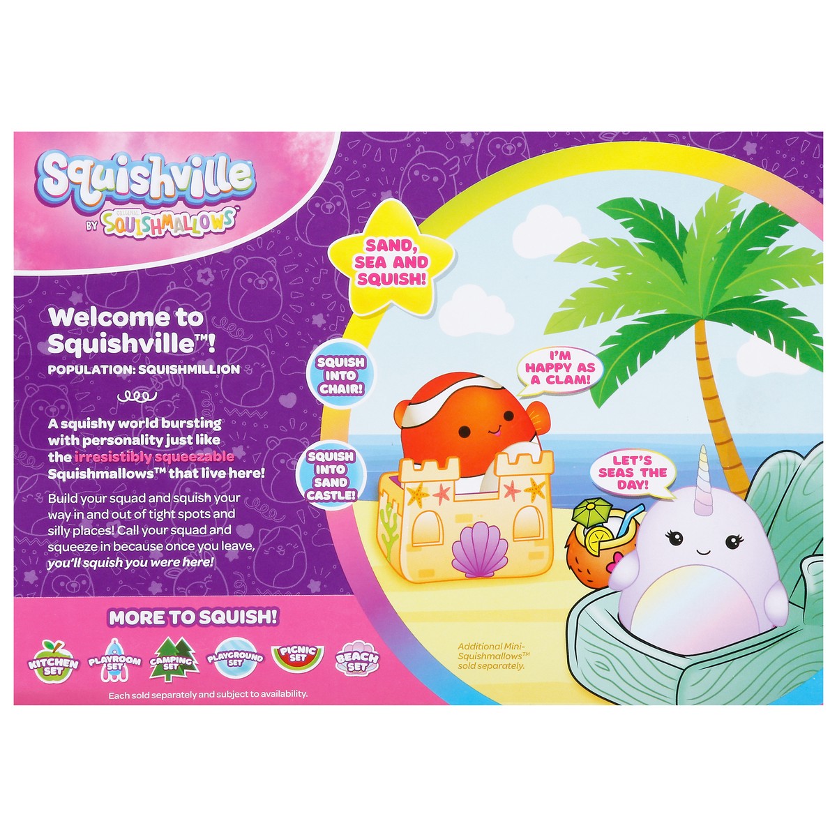 slide 5 of 13, Squishmallows Squishville Beach Set Toys 1 ea, 1 ct