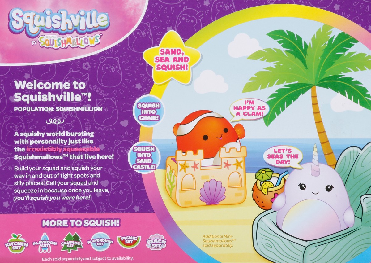 slide 3 of 13, Squishmallows Squishville Beach Set Toys 1 ea, 1 ct