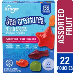 Kroger Sea Creatures Assorted Fruit Flavors Fruity Snacks