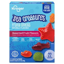 Kroger® Sea Creatures Assorted Fruit Flavors Fruity Snacks