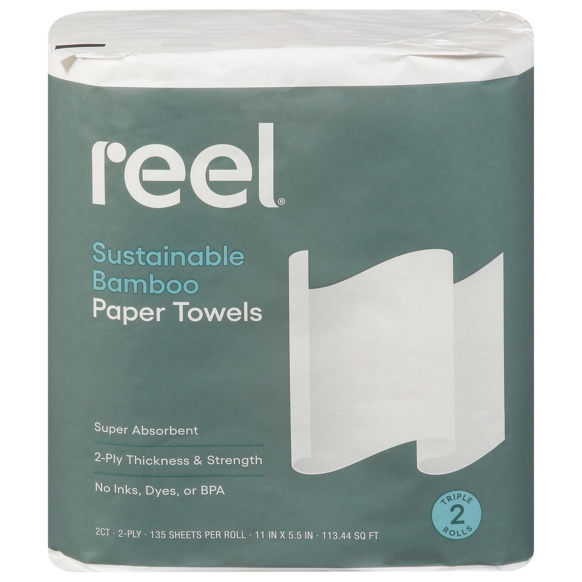 slide 11 of 11, Reel Premium Bamboo Paper Towels 2ct - 2 RL, 2 ct