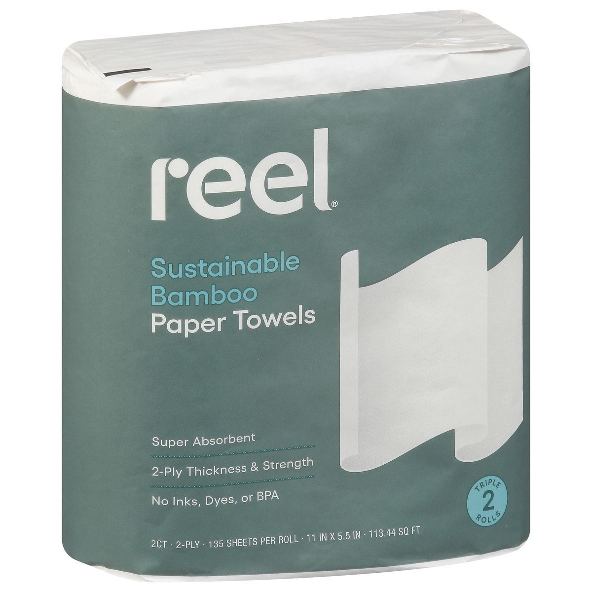 slide 9 of 11, Reel Premium Bamboo Paper Towels 2ct - 2 RL, 2 ct