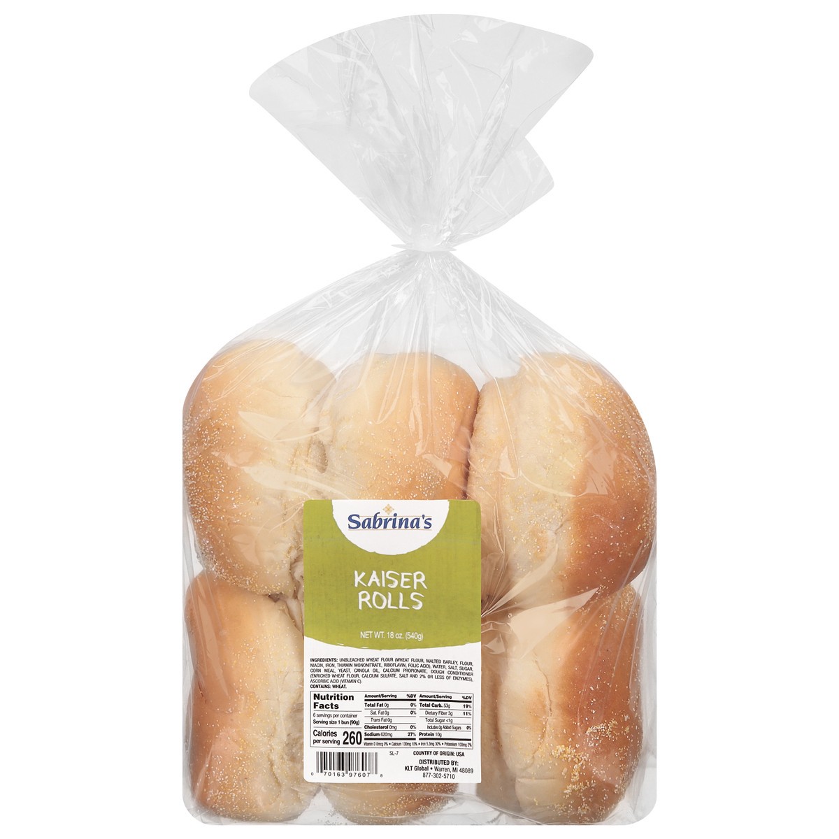 Sabrina's Kaiser Rolls 18 oz 18 oz Shipt