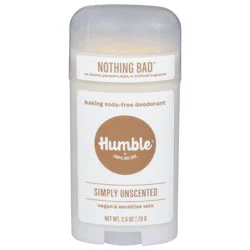 Humble Brands Baking Soda-Free Simply Unscented Deodorant 2.5 oz