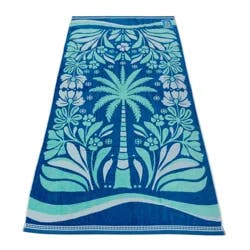 Sol Borne Jacq Beach Towel Floral Palm 36inx72in