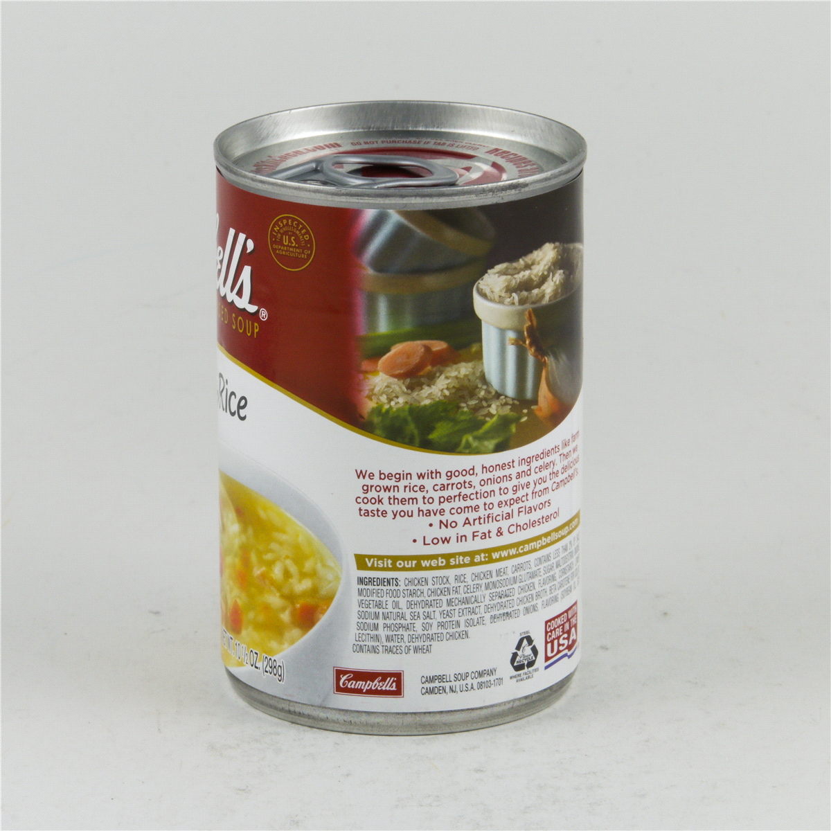 slide 4 of 8, Campbell's Condensed Chicken and Rice Soup, 10.5 oz Can, 10.5 oz