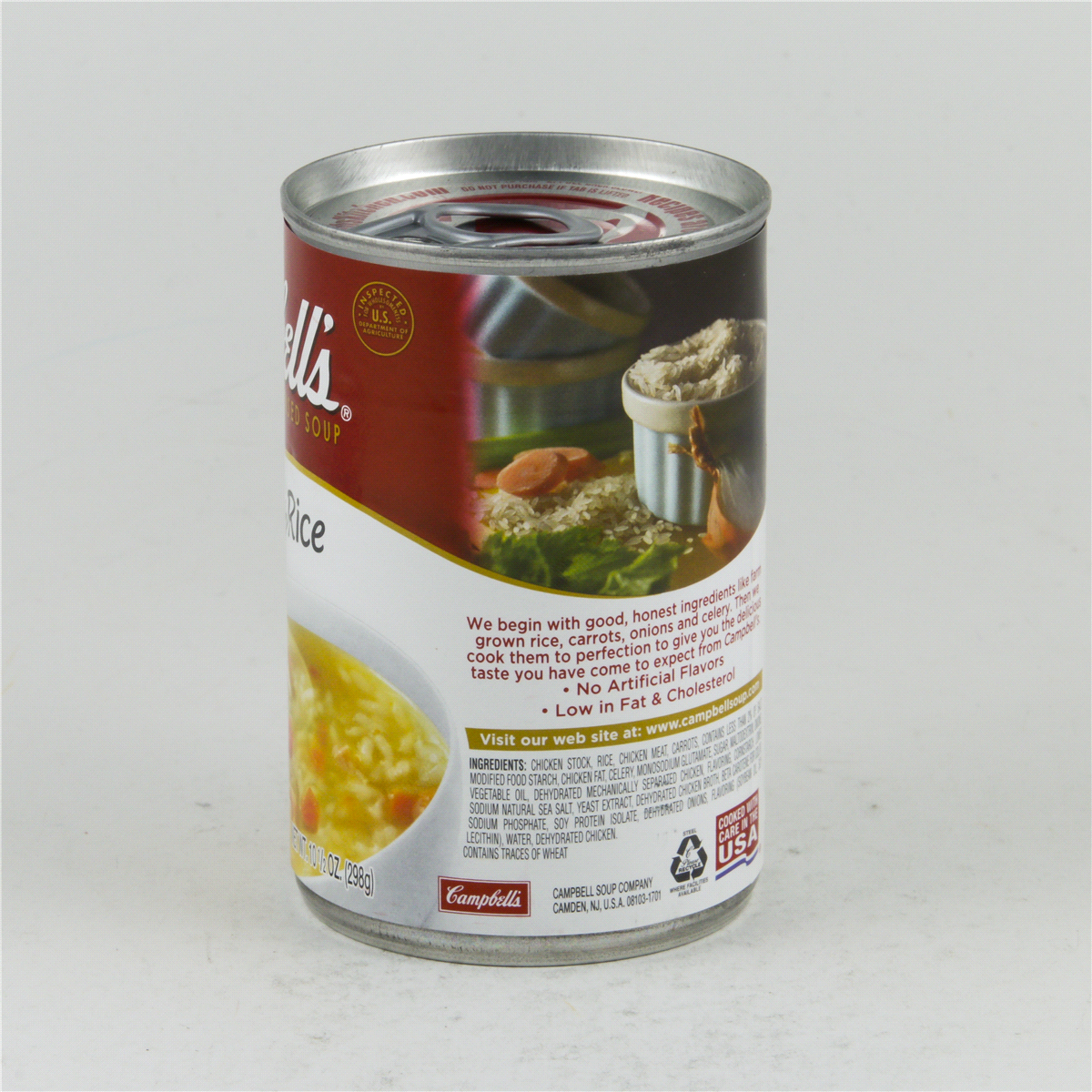 slide 2 of 8, Campbell's Condensed Chicken and Rice Soup, 10.5 oz Can, 10.5 oz