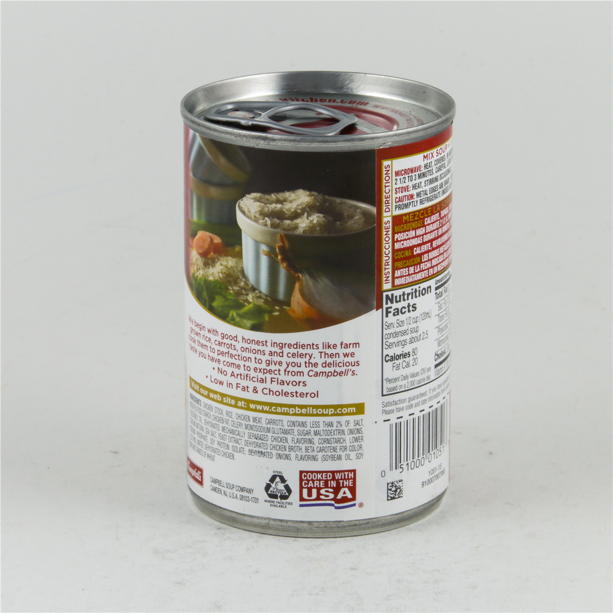 slide 8 of 8, Campbell's Condensed Chicken and Rice Soup, 10.5 oz Can, 10.5 oz