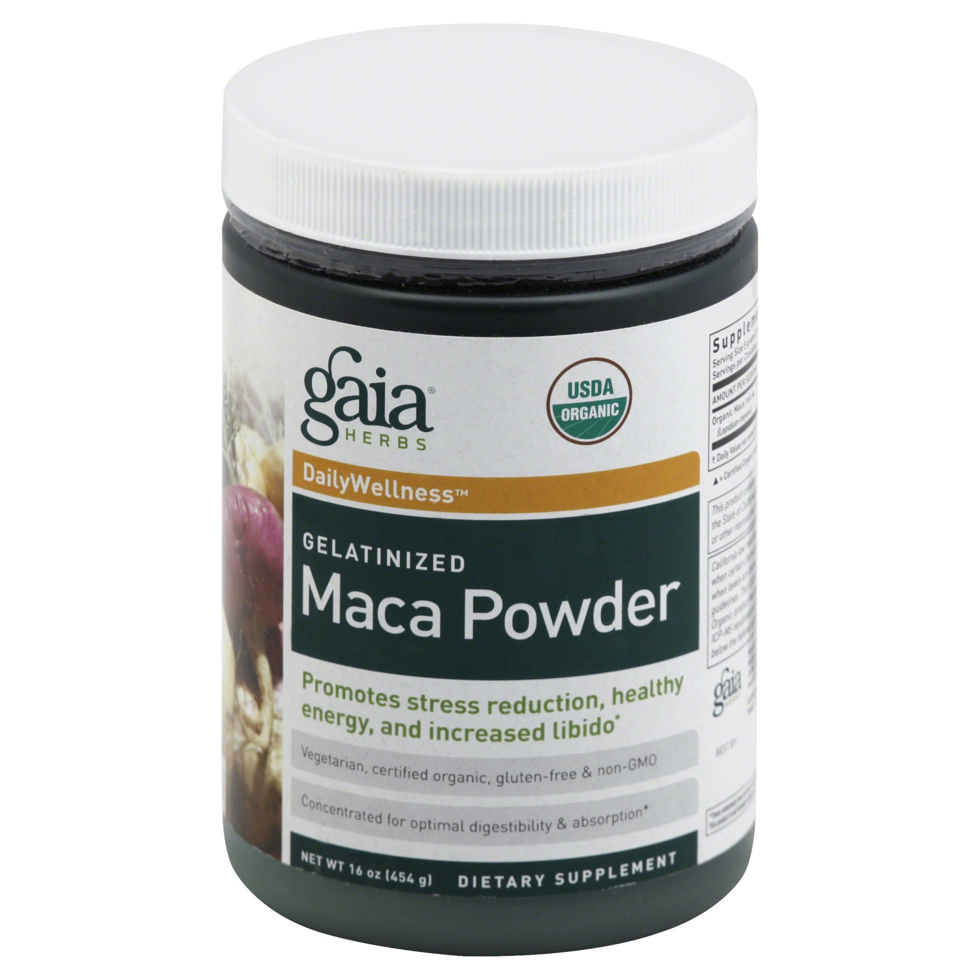 slide 1 of 1,  Gaia Herbs Gelatinized Maca Powder, 16 oz