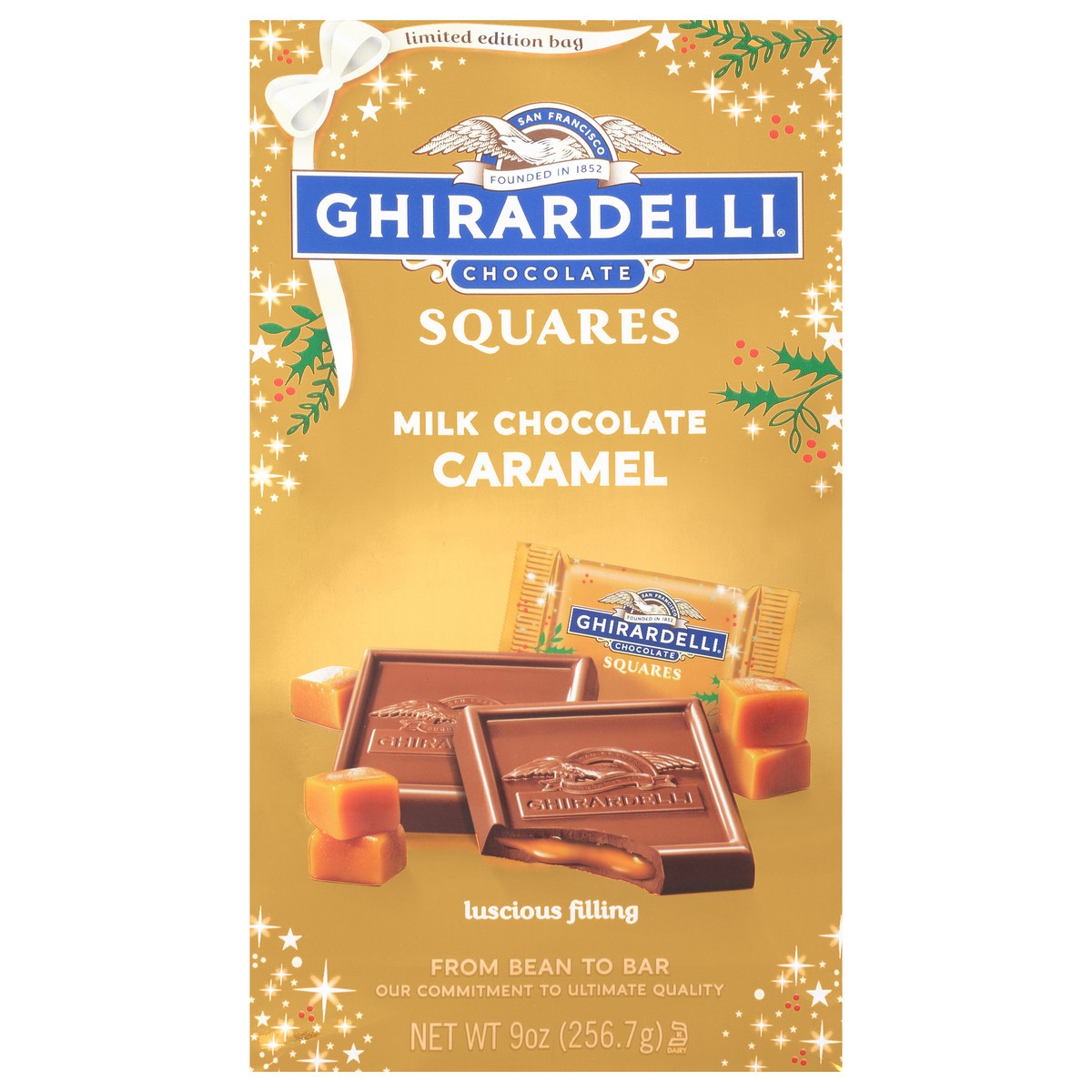 slide 1 of 9, Ghirardelli Milk Chocolate Caramel Milk Chocolate Squares 9 oz, 9 oz