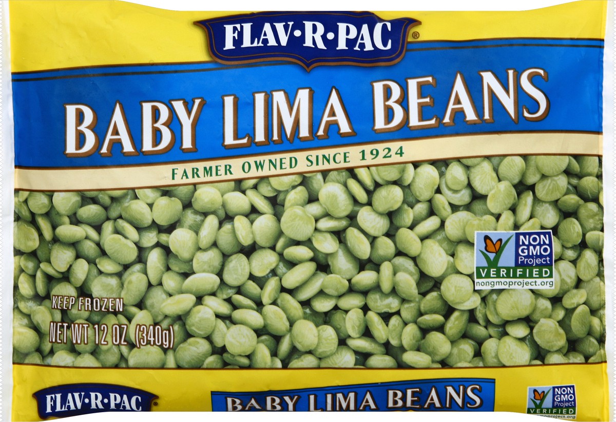 slide 1 of 8, Flav-R-Pac Baby Lima Beans 12 oz, 12 oz