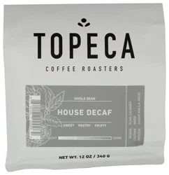 Topeca House Decaf Whole Bean - 12 oz