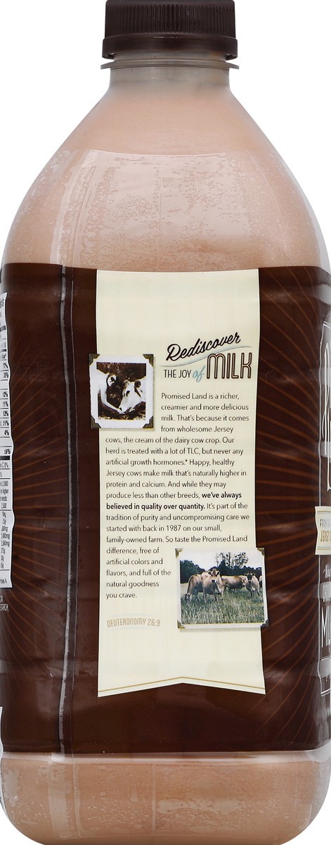 slide 3 of 4, Promised Land Milk, Midnight Chocolate, 64 oz