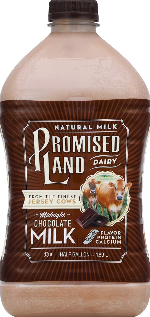 slide 4 of 4, Promised Land Milk, Midnight Chocolate, 64 oz