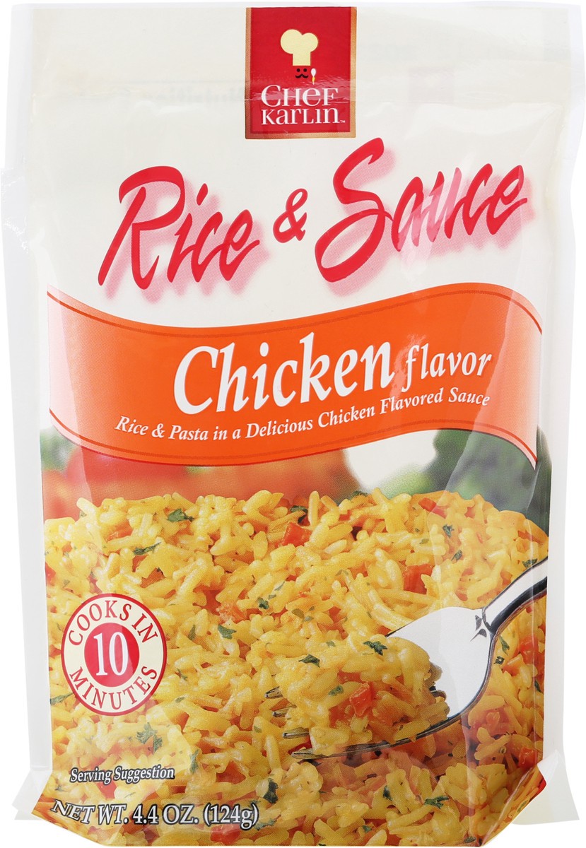 slide 1 of 14, Chef Karlin Chicken Flavor Rice & Sauce 4.4 oz, 4.4 oz