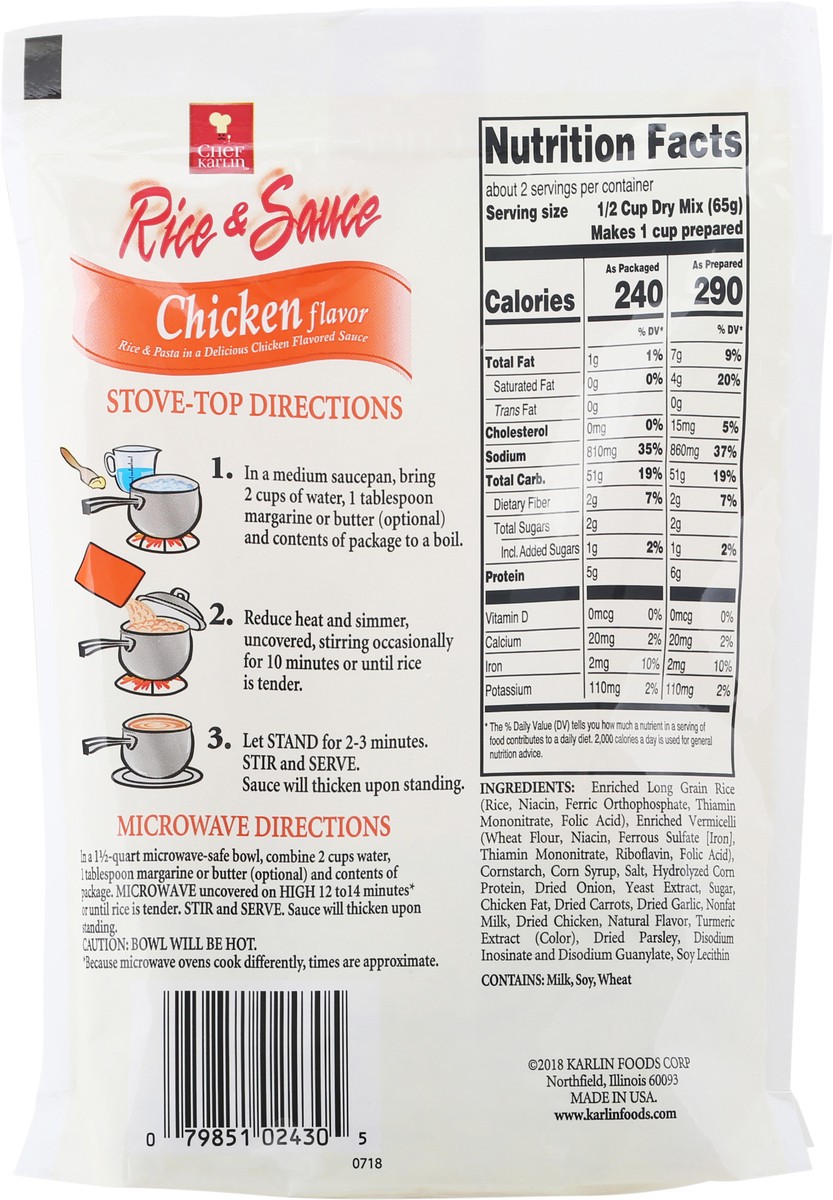 slide 5 of 14, Chef Karlin Chicken Flavor Rice & Sauce 4.4 oz, 4.4 oz