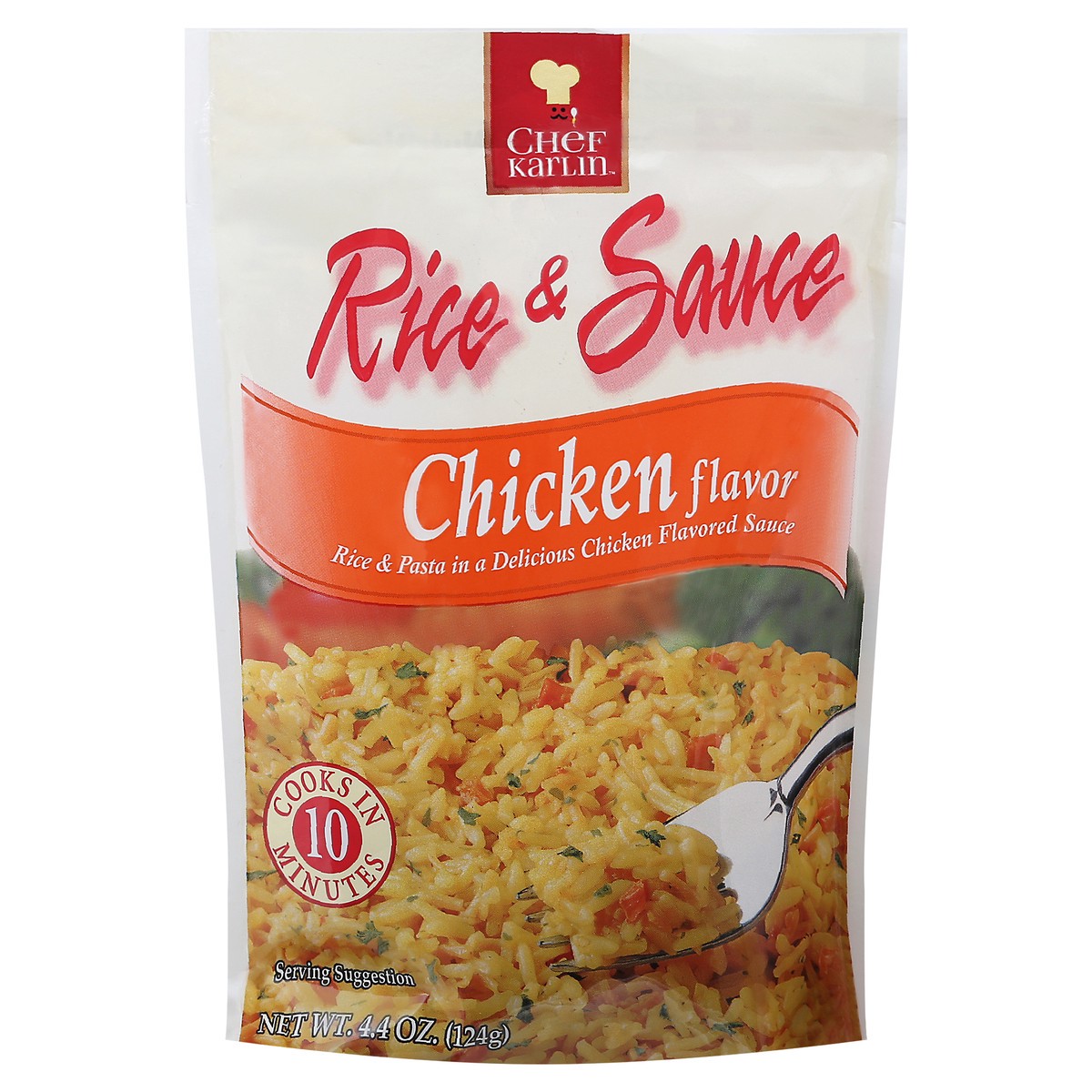 slide 1 of 14, Chef Karlin Chicken Flavor Rice & Sauce 4.4 oz, 4.4 oz