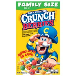 Cap'n Crunch Cap’n Crunch’s Sweetened Corn & Oat Cereal Crunch Berries Naturally & Artificially Flavored 20.5 Oz