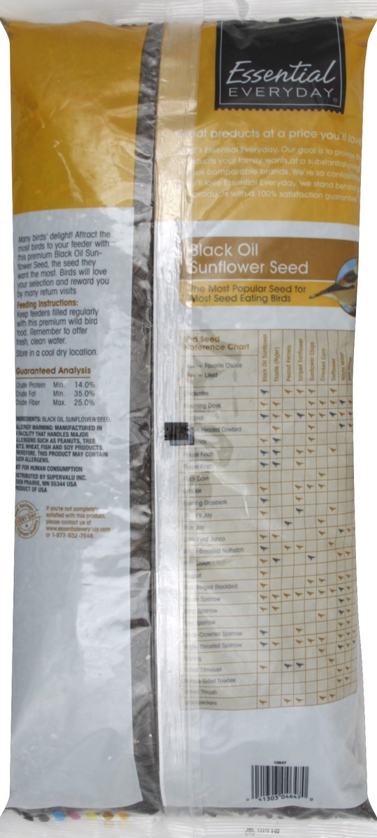 slide 4 of 6, Essential Everyday Black Oil Sunflower Seed, 5 lb