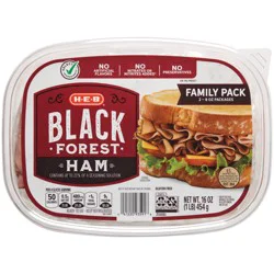 H-E-B Black Forest Ham Family Size Tub