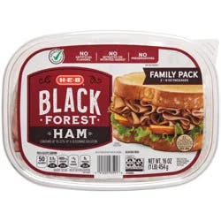 H-E-B Black Forest Ham Family Size Tub