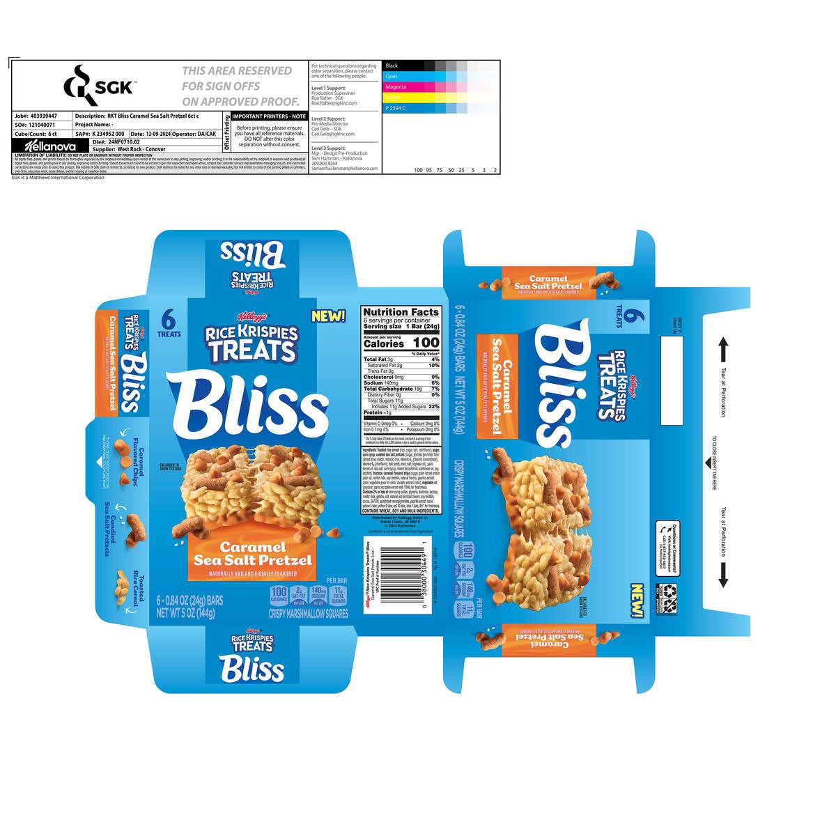 slide 11 of 14, Rice Krispies Treats Squares Caramel Pretzel 5oz, 6 ct