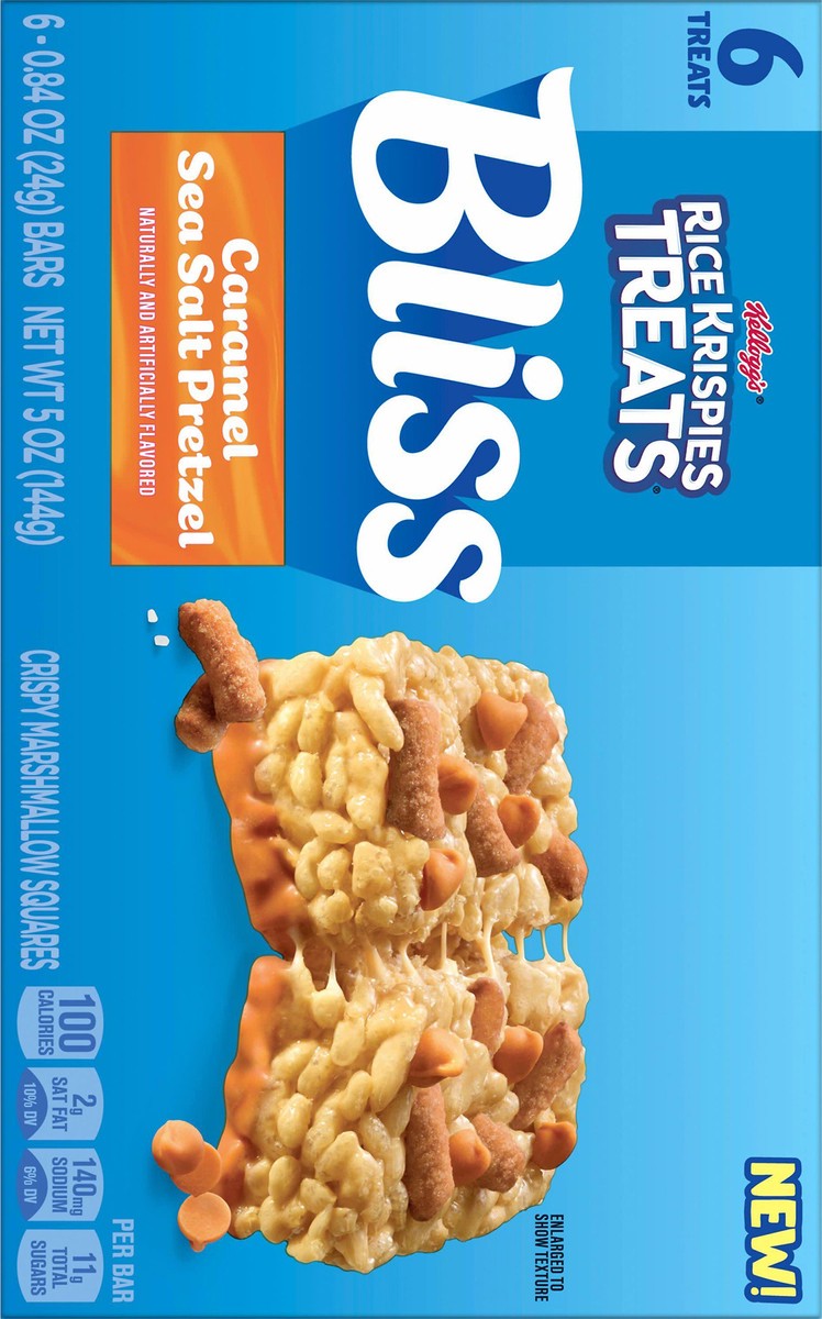 slide 14 of 14, Rice Krispies Treats Squares Caramel Pretzel 5oz, 6 ct