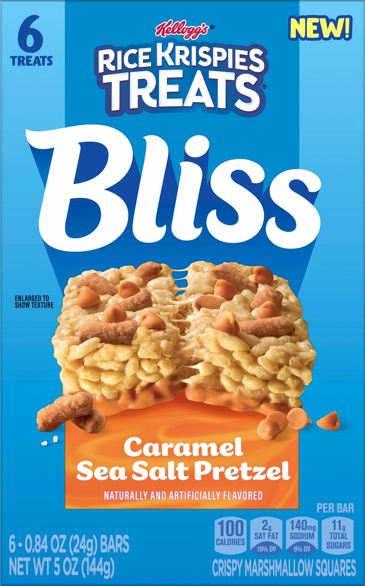 slide 7 of 14, Rice Krispies Treats Squares Caramel Pretzel 5oz, 6 ct