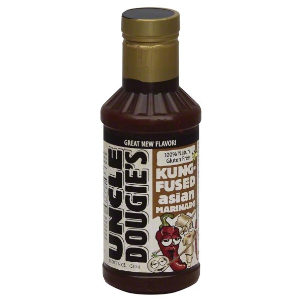 slide 1 of 1, Uncle Dougie's Sauce Kung Fused Asian Marinade, 18 oz