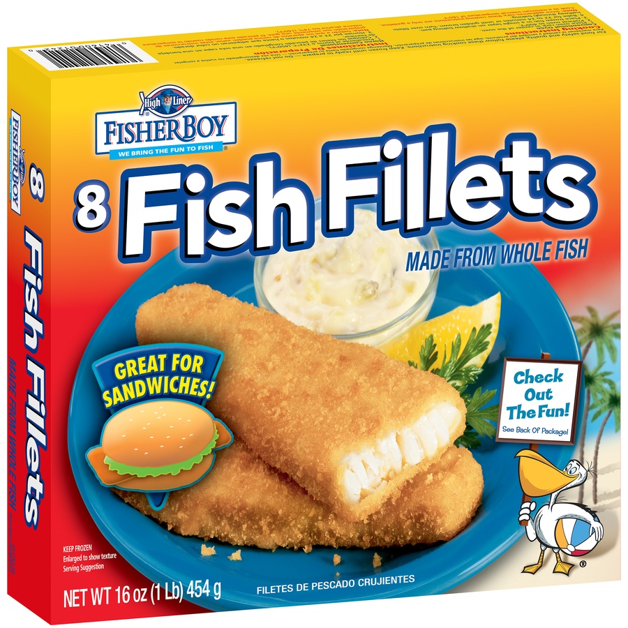 slide 2 of 8, Fisher Boy Bread Fish Fillet, 16 oz