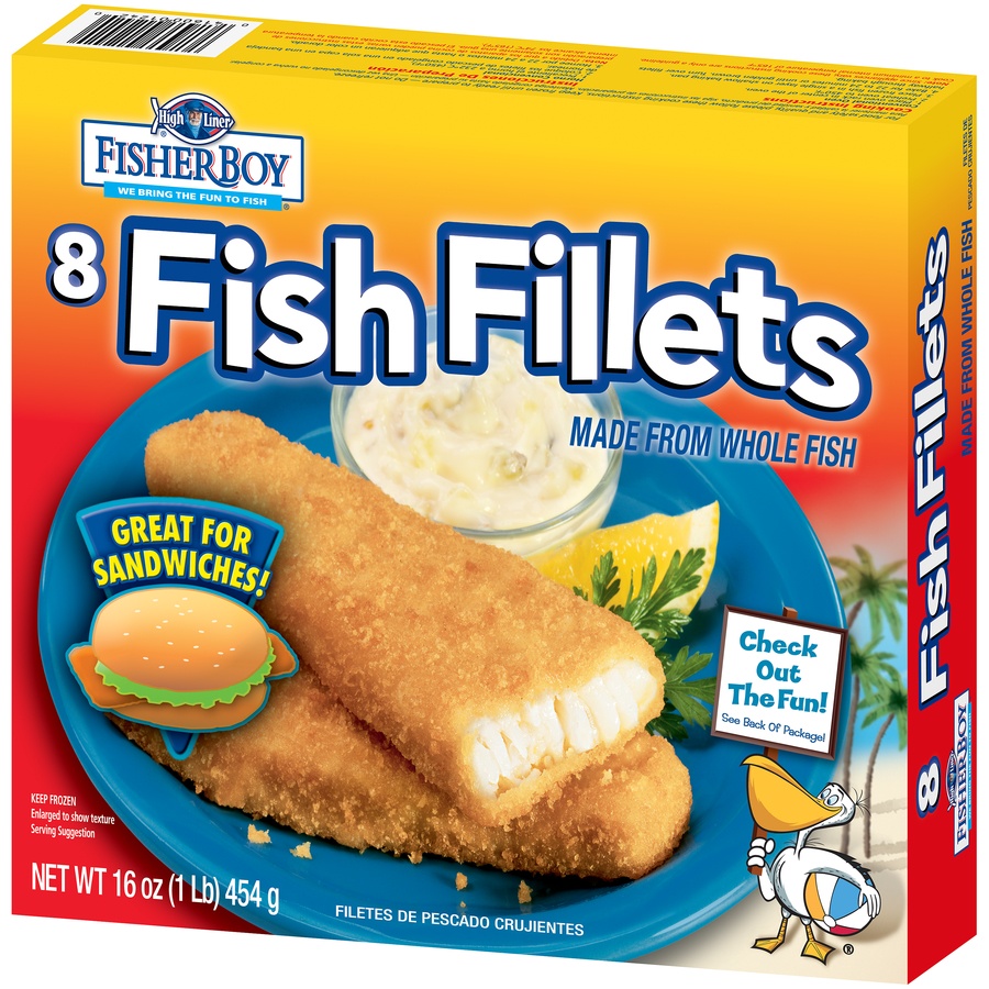 slide 3 of 8, Fisher Boy Bread Fish Fillet, 16 oz