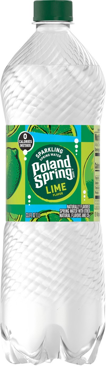 slide 4 of 7, Poland Spring Sparkling Water, Zesty Lime- 33.8 oz, 33.8 oz