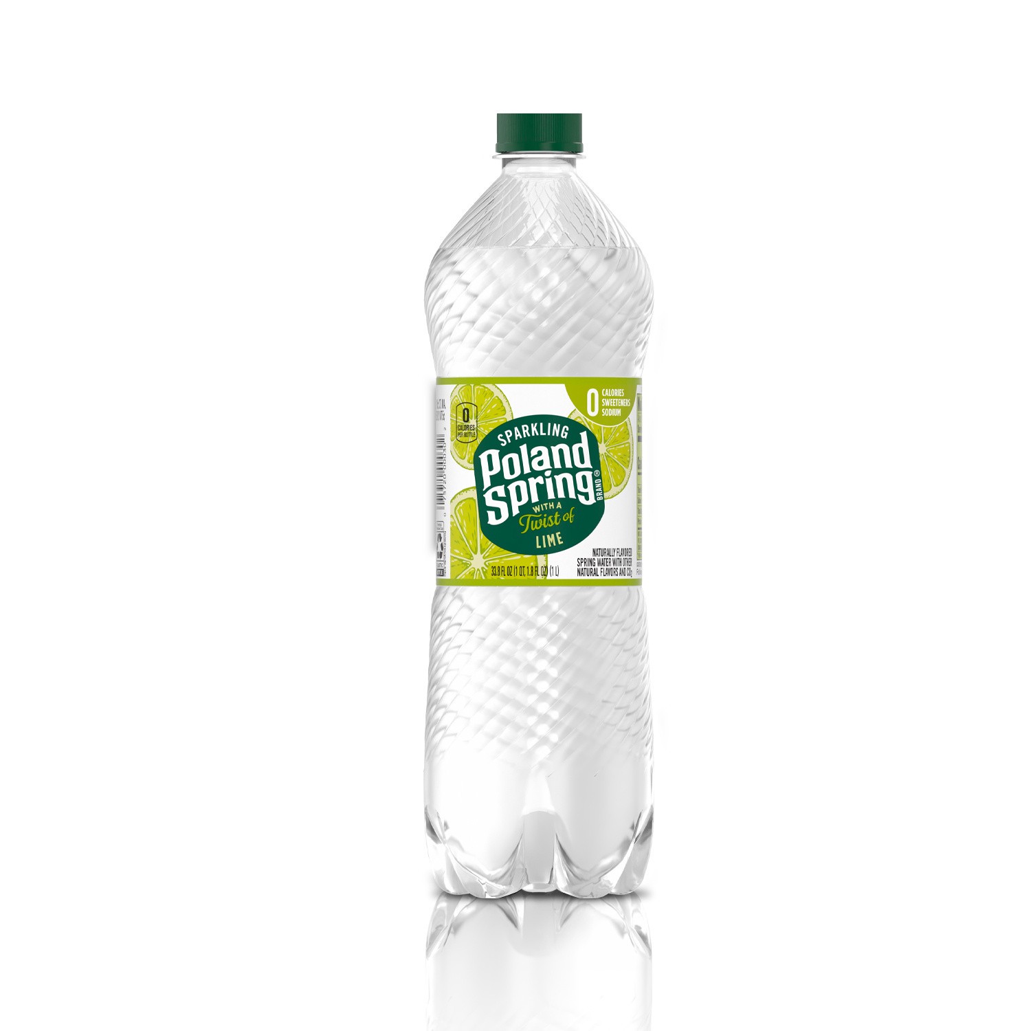 slide 1 of 7, Poland Spring Sparkling Water, Zesty Lime- 33.8 oz, 33.8 oz