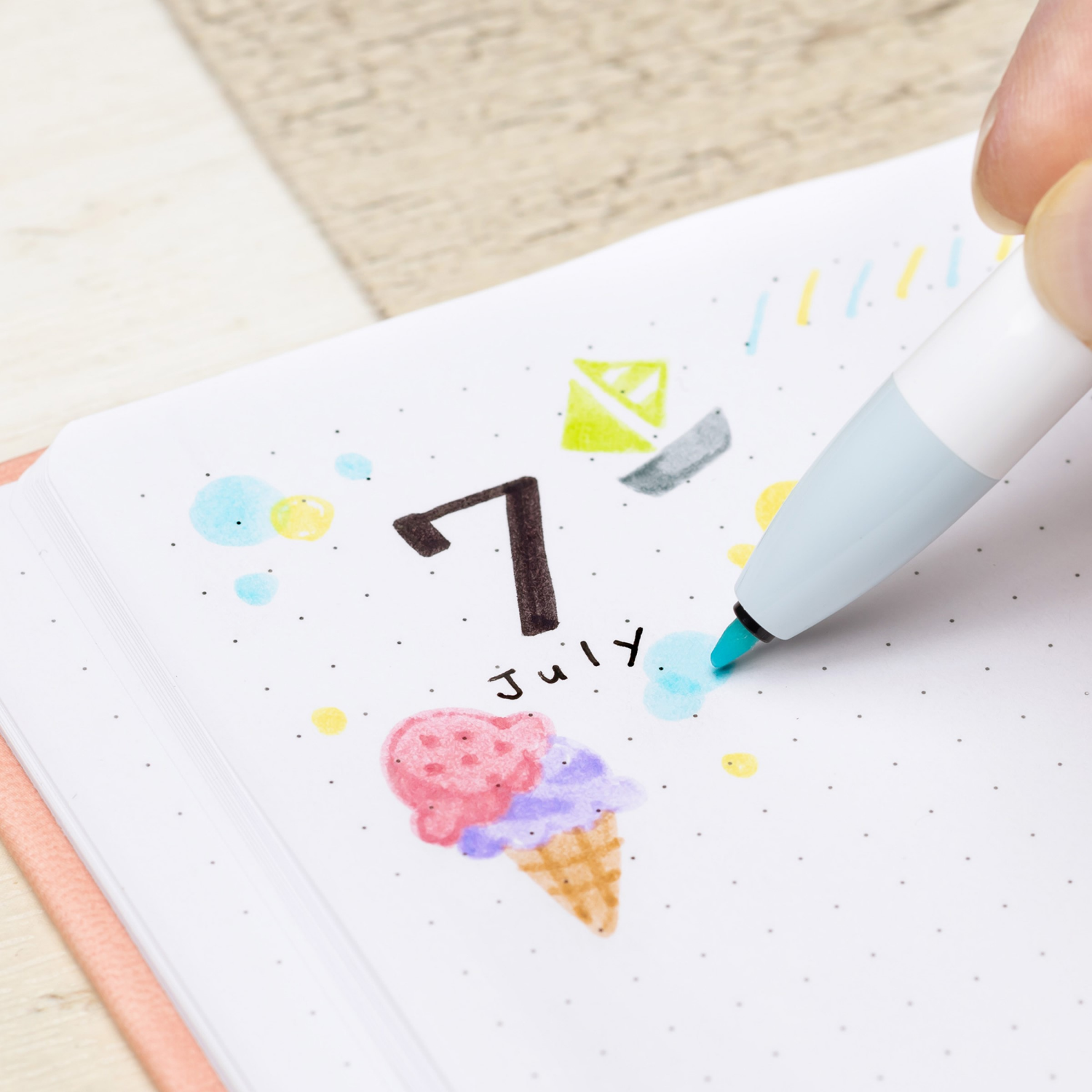 slide 3 of 5, Zebra Clickart Rt Marker Pen 6Ct, 6 ct