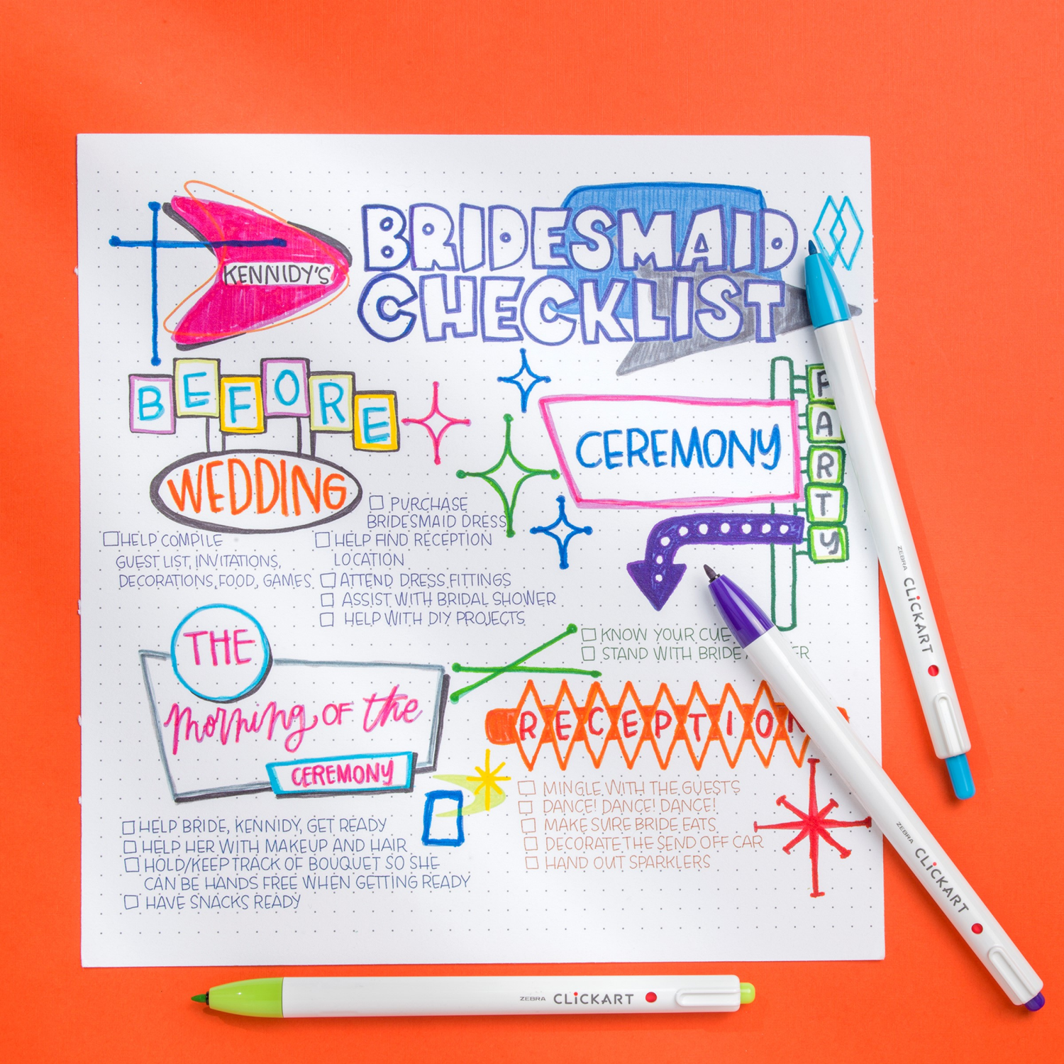 slide 4 of 5, Zebra Clickart Rt Marker Pen 6Ct, 6 ct