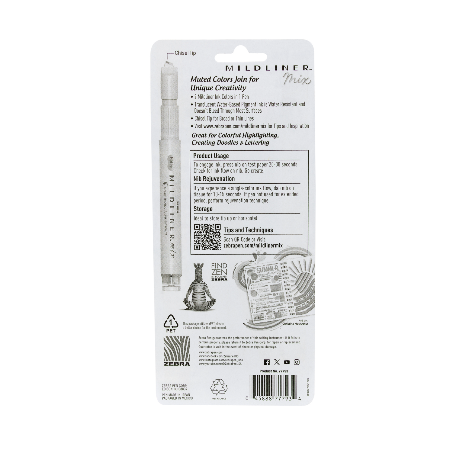 slide 2 of 4, ZEBRA Mildliner Mix Warm 3pk-NEW2024, 3 ct