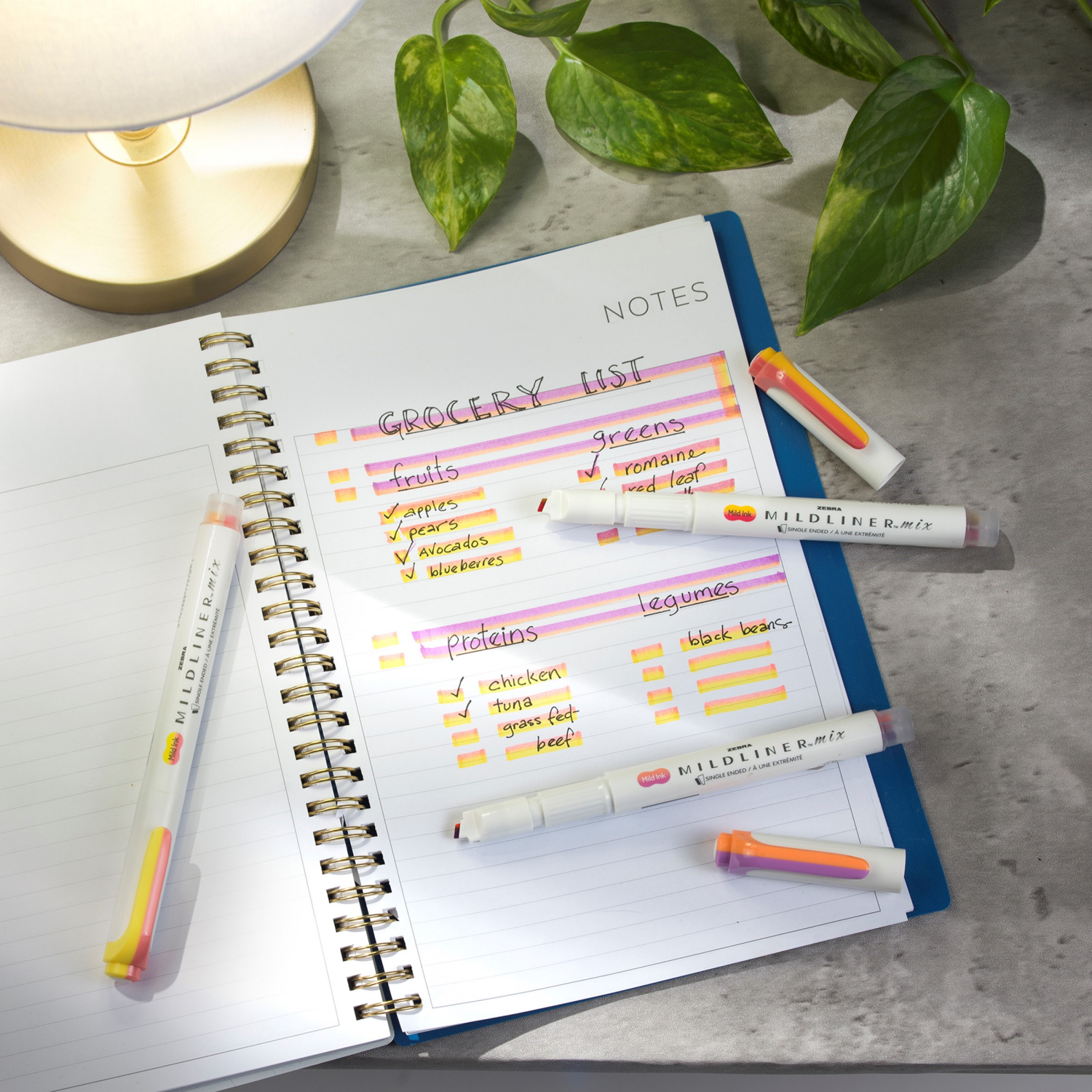 slide 4 of 4, ZEBRA Mildliner Mix Warm 3pk-NEW2024, 3 ct