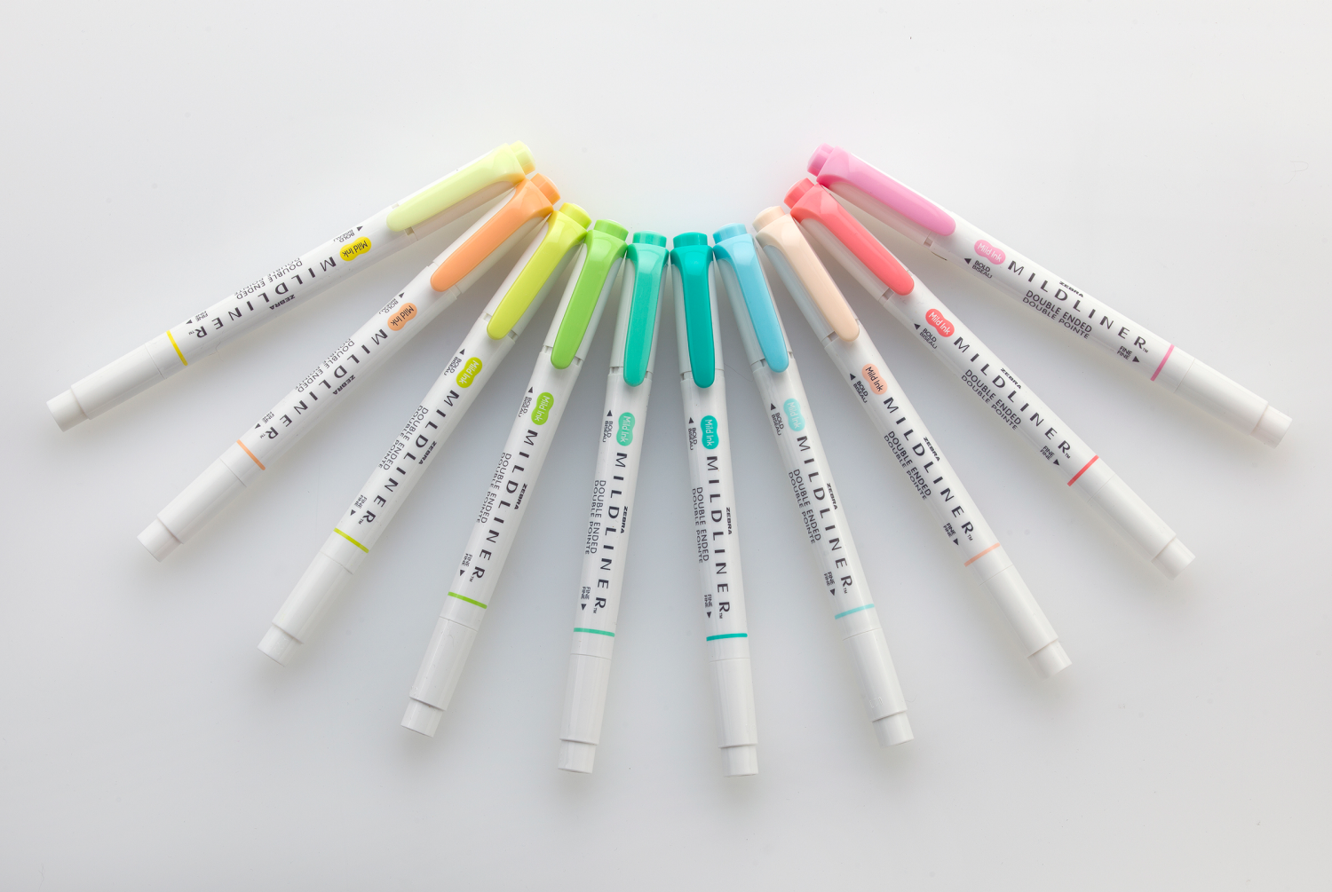 slide 4 of 6, ZEBRA Mildliner Dble End Highlighter Trop 10pk, 10 ct