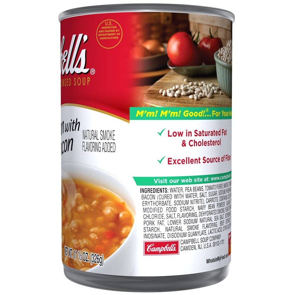 slide 5 of 5, Campbell's Condensed Healthy Request Bean with Bacon Soup, 11.25 Ounce Can, 11.25 oz