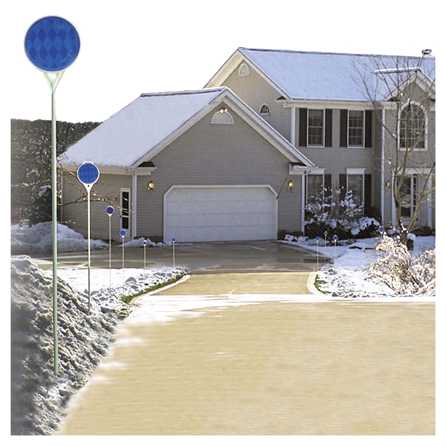 slide 2 of 3, Hillman Blue Driveway Marker (36"), 1 ct