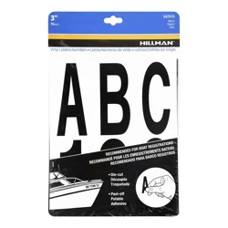 Hillman 3" Black Letter & Number Pack