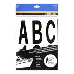 Hillman 3" Black Letter & Number Pack