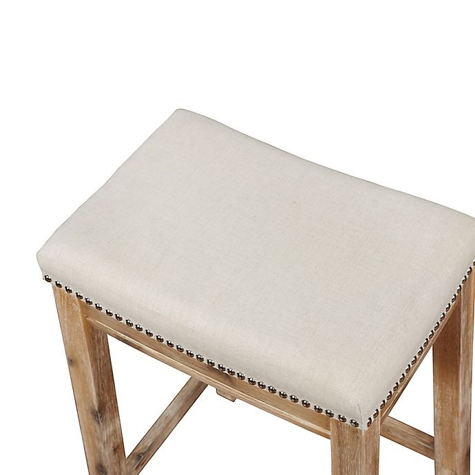slide 6 of 6, Linon Home Westwood Counter Stool - Acacia Brown, 32 in