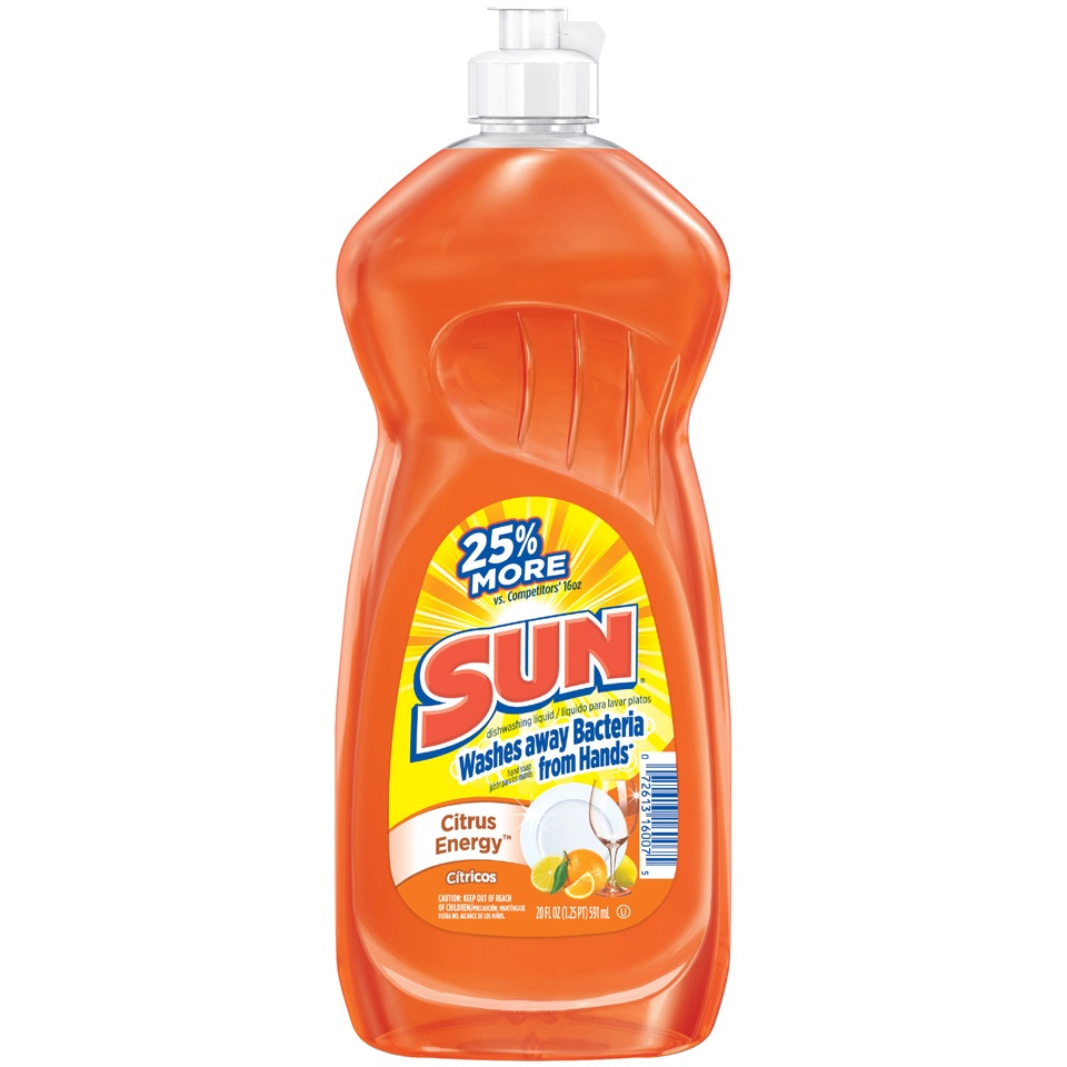 slide 1 of 1, Sun Dishwashing Liquid Citrus Energ, 1 ct