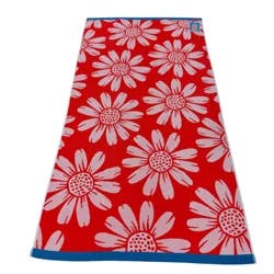 Sol Borne Jacq Beach Towel Pink Daisies 36inx72in