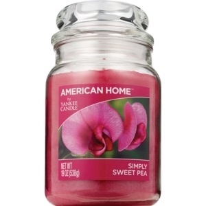 slide 1 of 1, Yankee Candle American Home Jar Candle Simply Sweet Pea, 19 oz