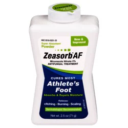 Zeasorb AF Super Absorbent Powder Antifungal Treatment 2.5 oz