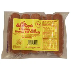 Ed Hipps Smoked Hot Sausage - 16 oz
