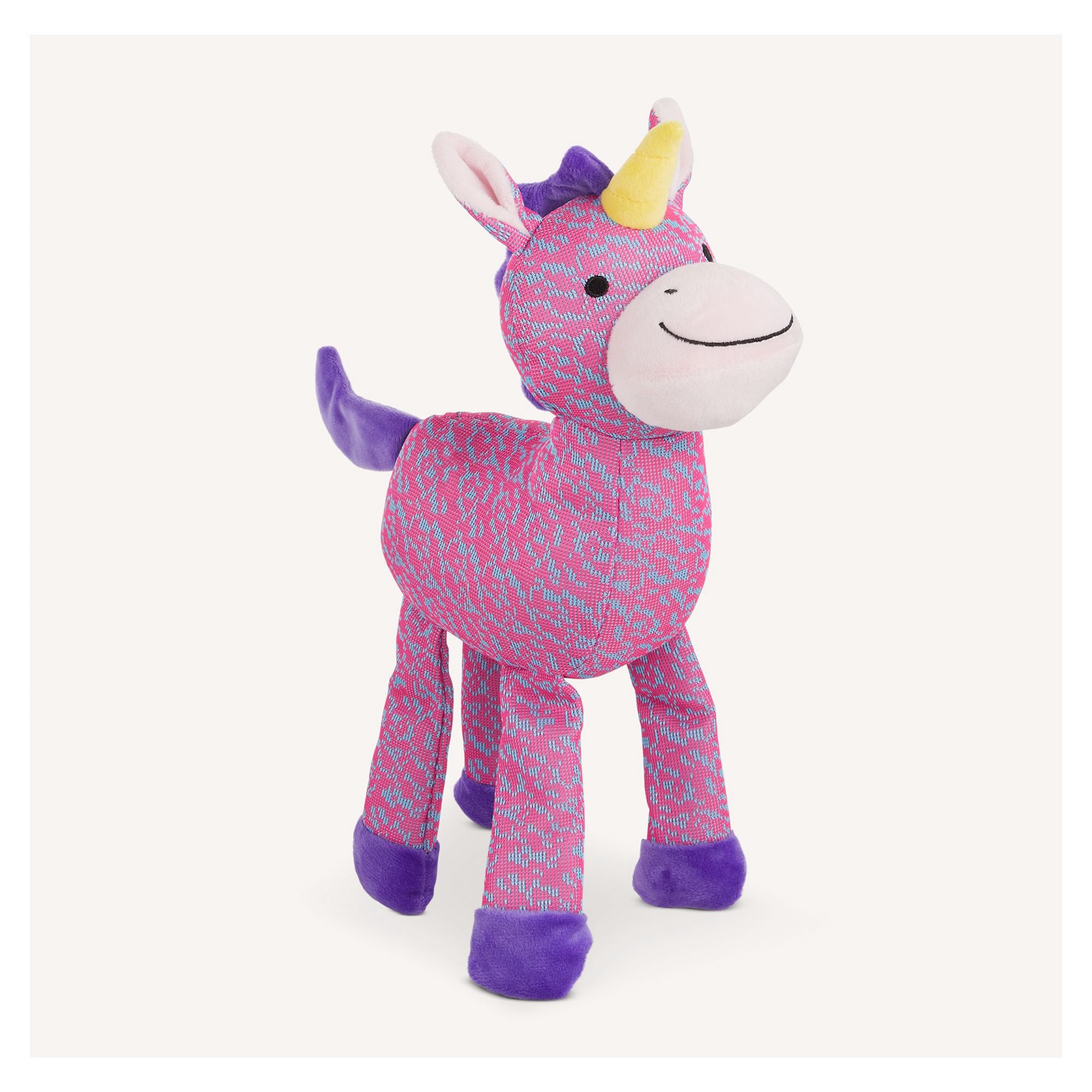 slide 1 of 1, Joyhound Crazy Comfy Fly Knit Plush Unicorn Dog Toy - Squeaker, Crinkle, 1 ct