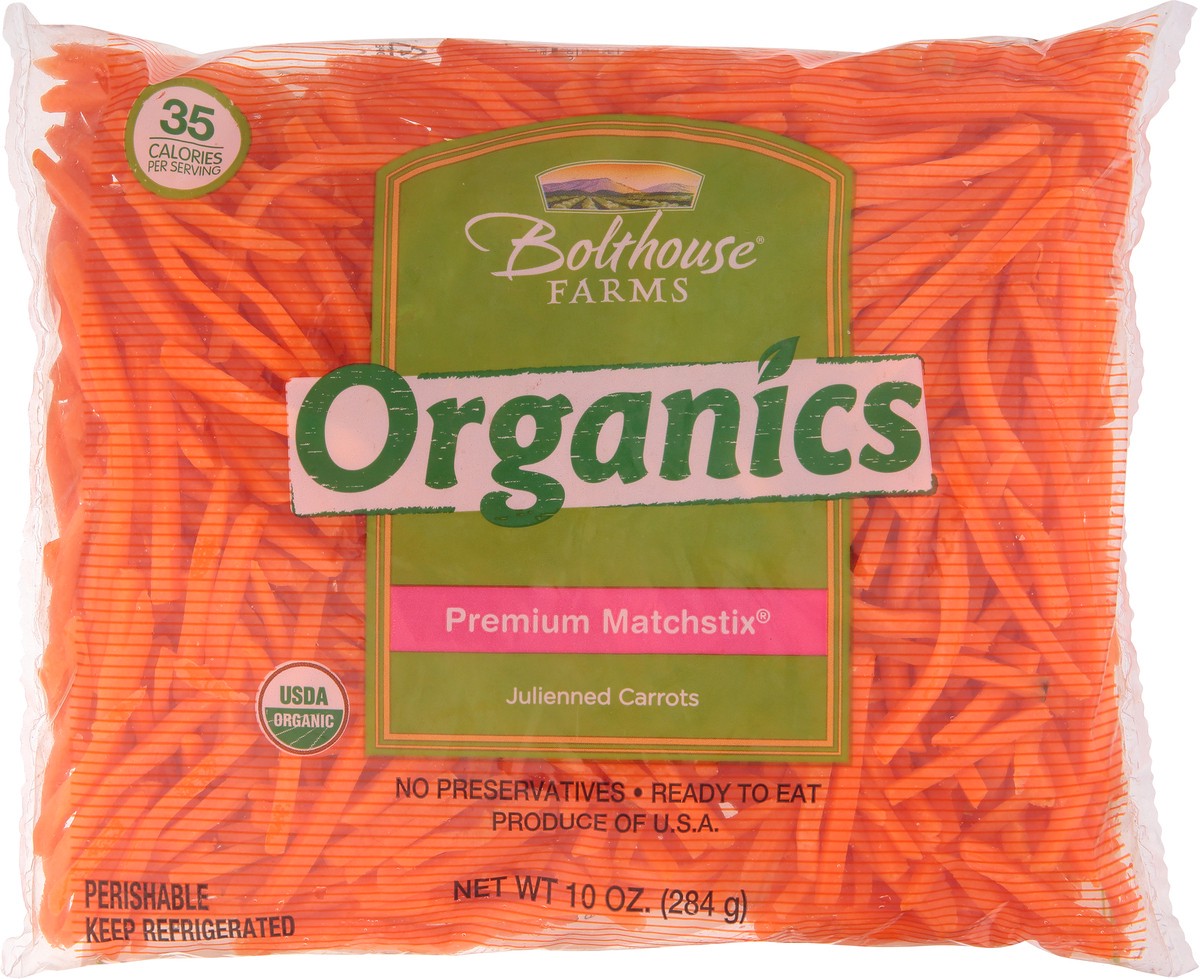 slide 2 of 9, Bolthouse Farms Matchstix Carrots, 10 oz, organic, 10 oz